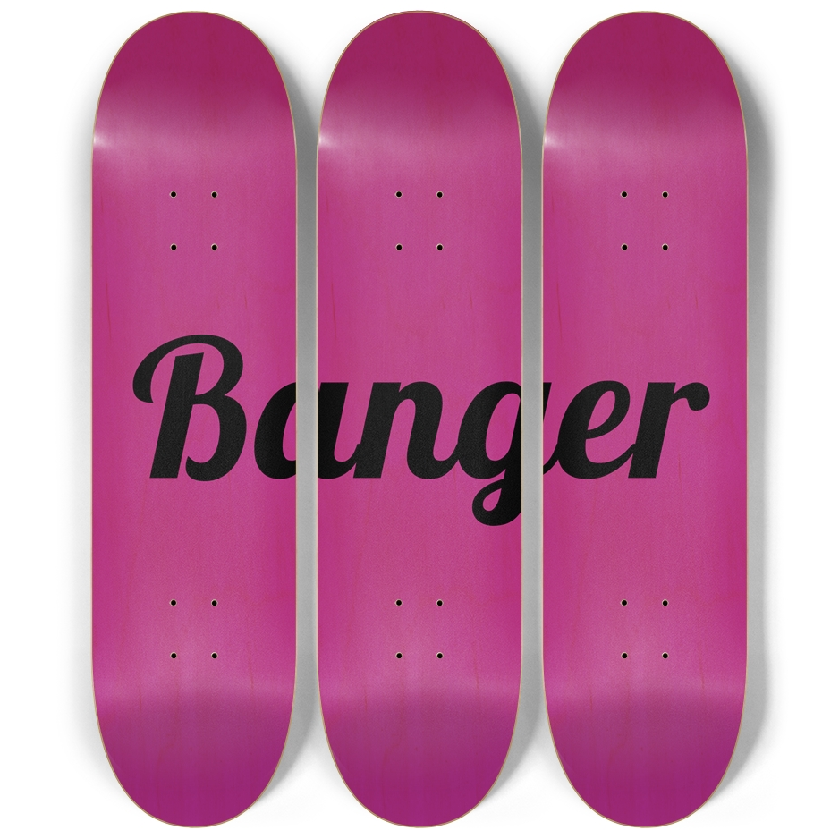 Skateboard Wall Art Series - Banger