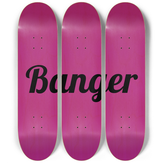 Skateboard Wall Art Series - Banger